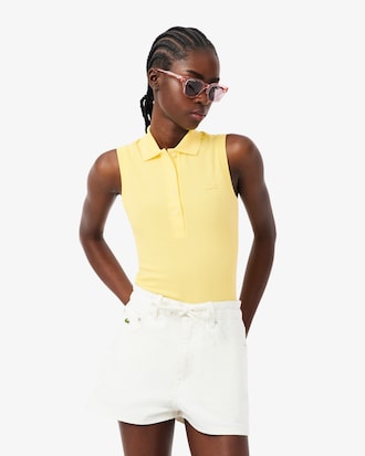 Women's Slim Fit L.12.D Sleeveless Stretch Polo