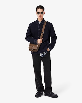 Mini Ossian Leather Messenger Bag