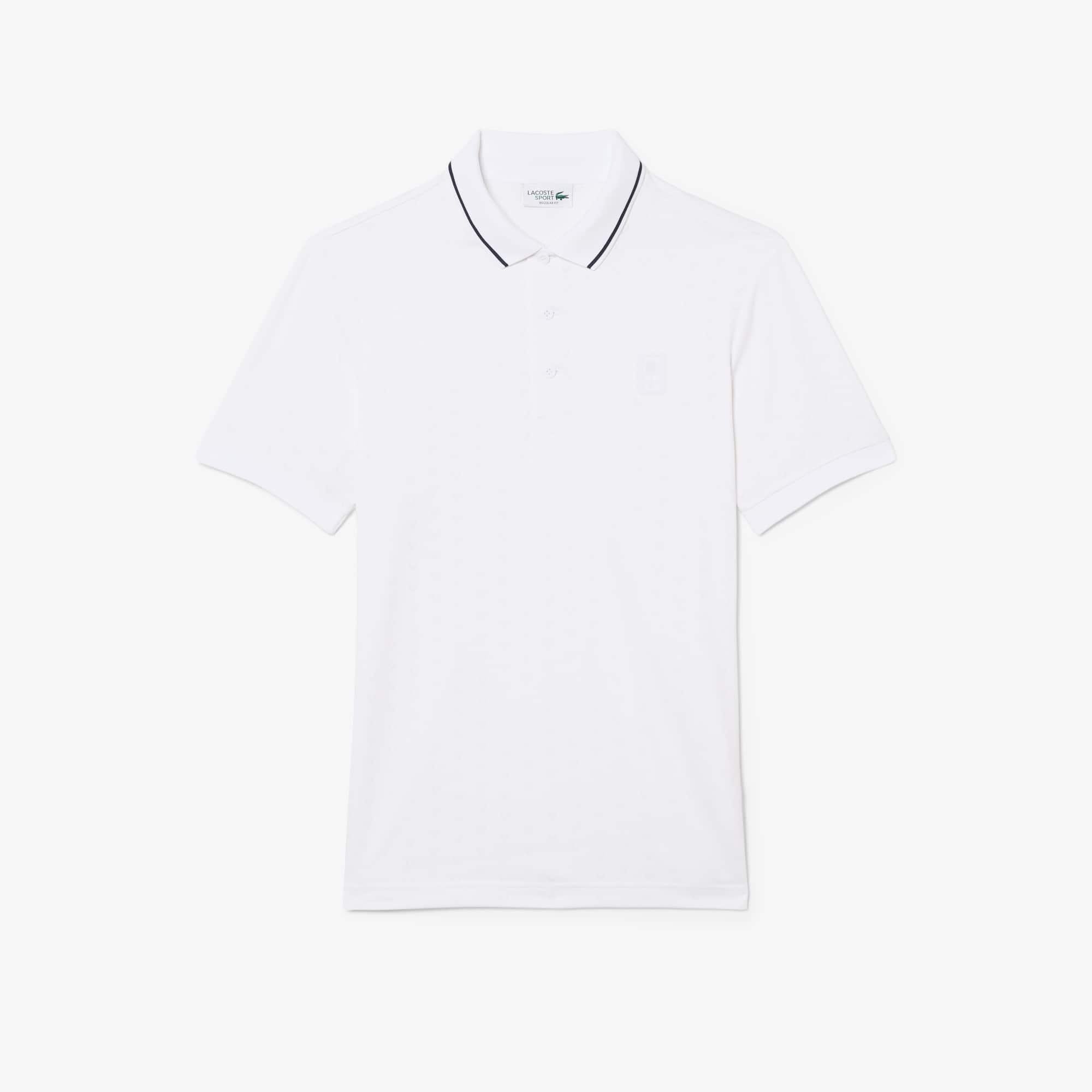 Lacoste Tennis Heritage Ultra Dry Stretch Polo - Xl In White