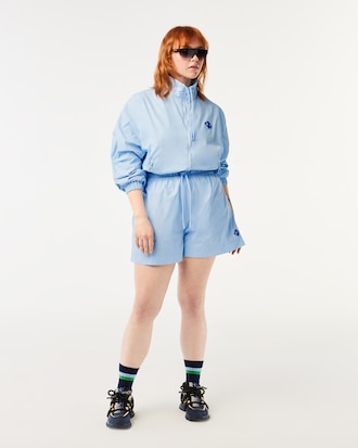 Short femme Lacoste &agrave; imprim&eacute; monogramme