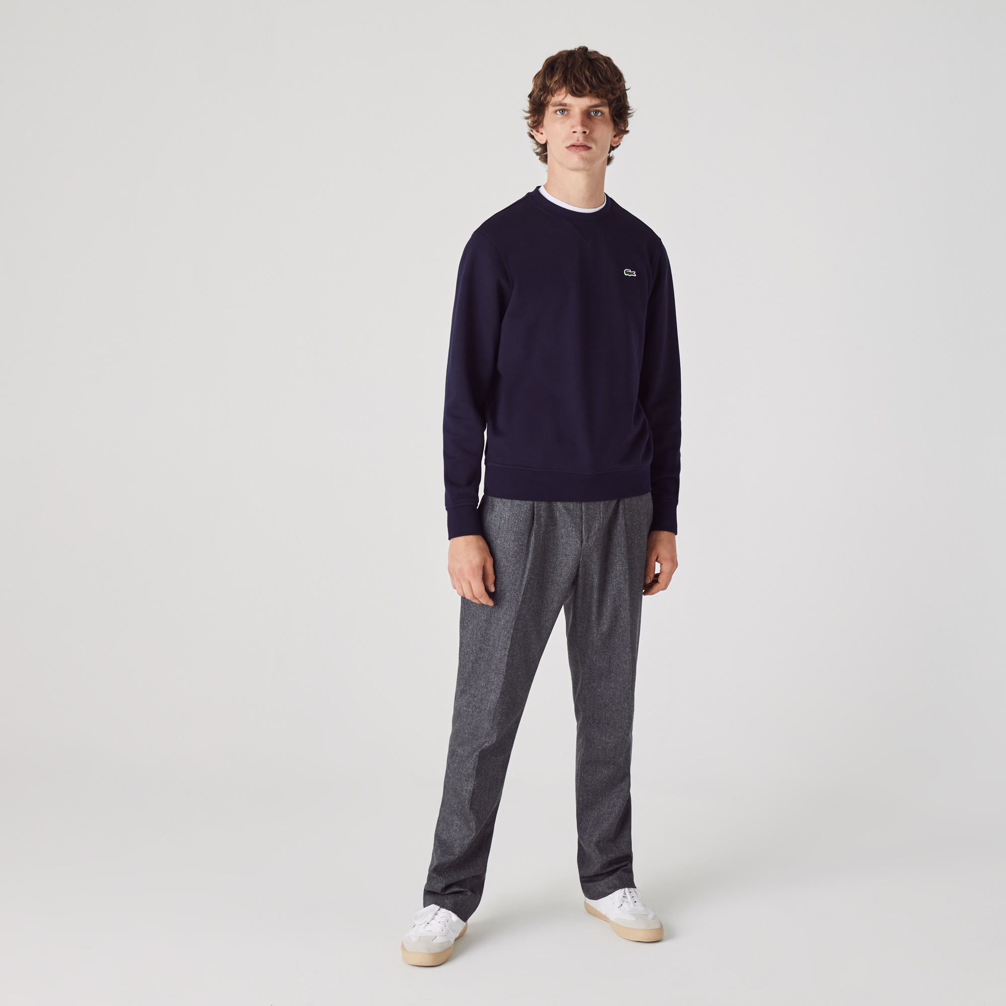 Men's lacoste sport cotton blend fleece sweatshirt Clearance