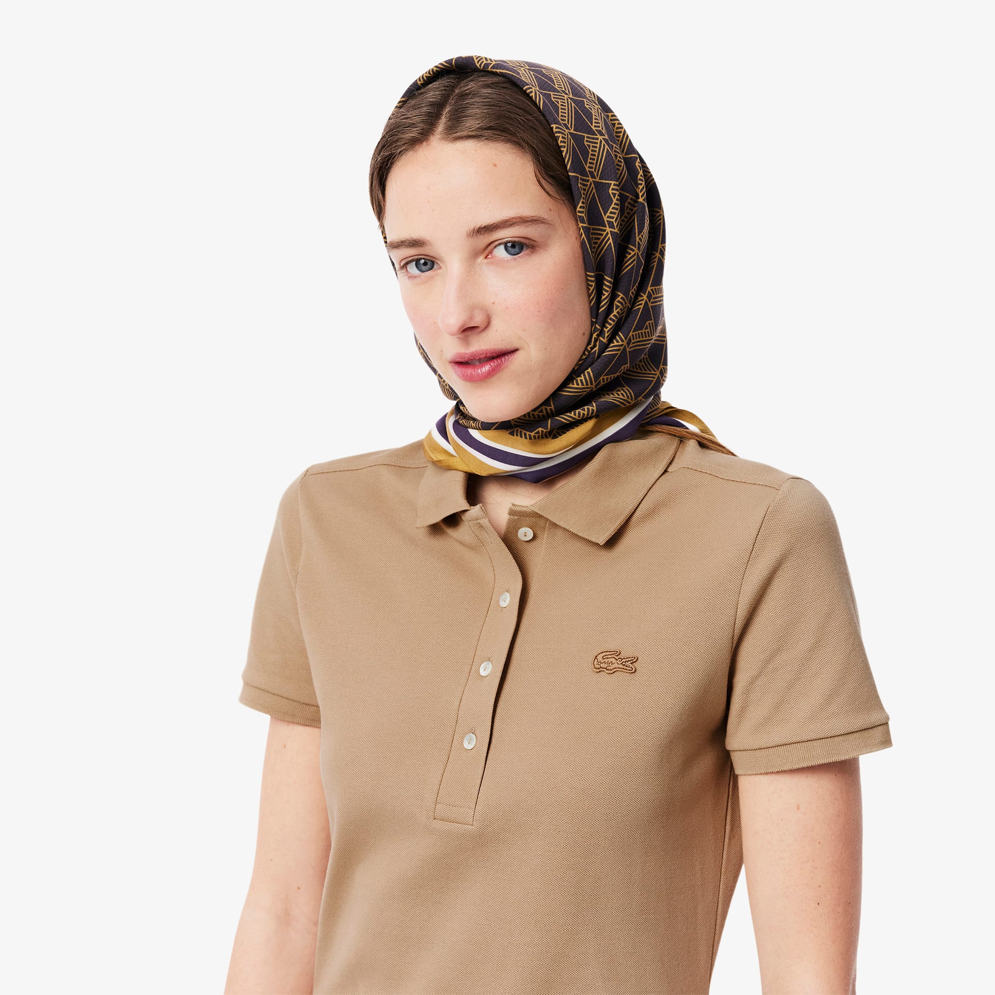 【LACOSTE】Slim Fit Mini Polo Dress ★送料関税込★追跡可能★ Women's Slim Fit Stretch Mini Piqué Polo Dress - Dresses