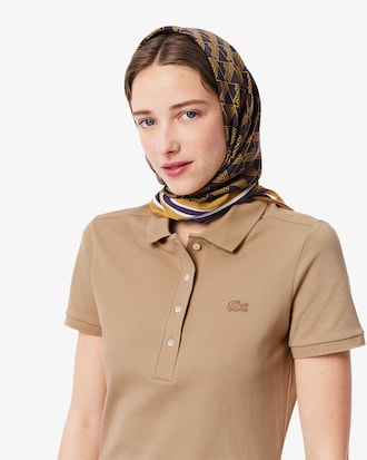 Women's Slim Fit Stretch Mini Piqué Polo Dress