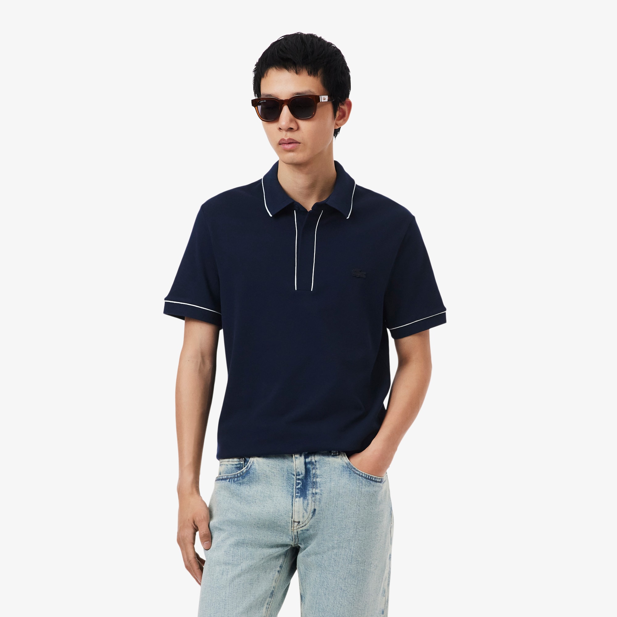 Men's Regular Fit Paris Stretch Piqué Polo - Polo Shirts - New In