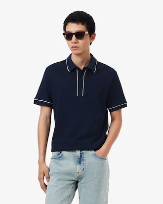 Men's Regular Fit Paris Stretch Piqu&eacute; Polo