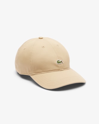 Casquette unisexe unie Lacoste en twill de coton biologique
