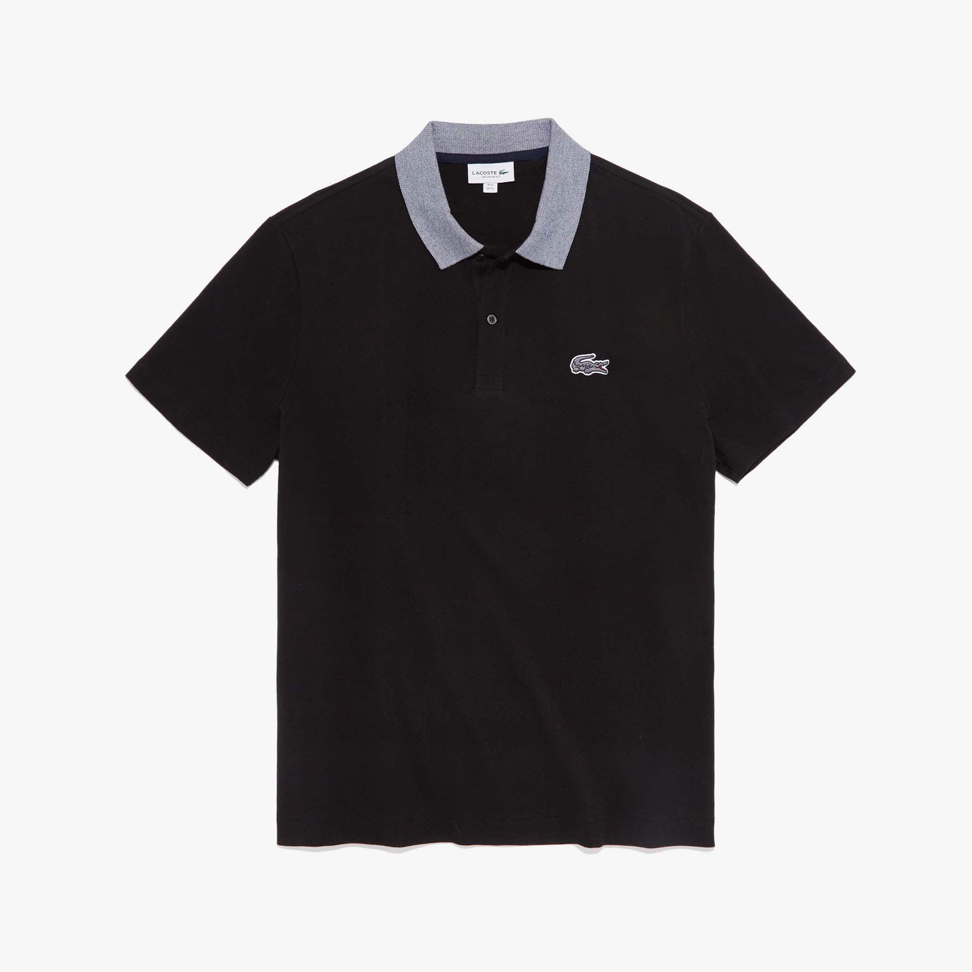 Men's Contrast Neck Cotton Polo - Polo Shirts - New In 2026 | Lacoste