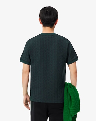 T-shirt jacquard monogramme