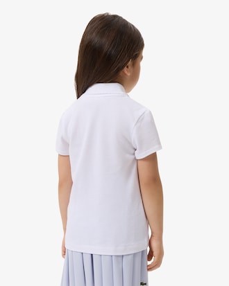 Girls' Scalloped Collar Piqu&eacute; Polo