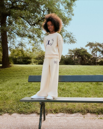 Embroidered Badge Neoprene Sweatshirt