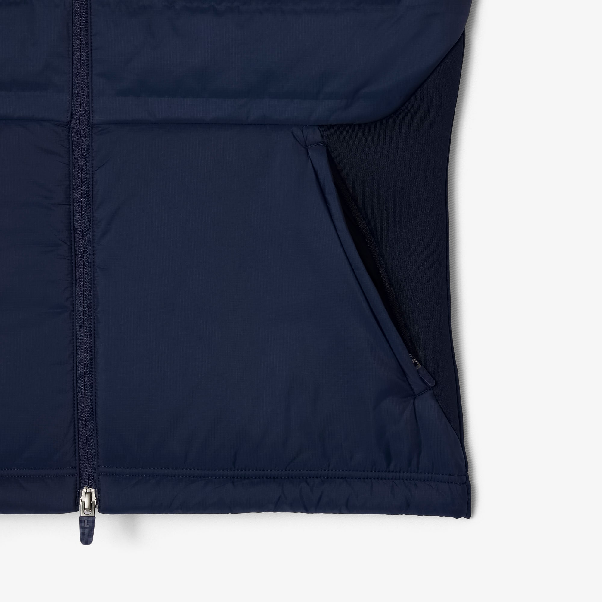 LACOSTE MENS ダウンベストUS M/L ネイビー Men's Reversible Quilted Sport Vest - Jackets & Coats - New