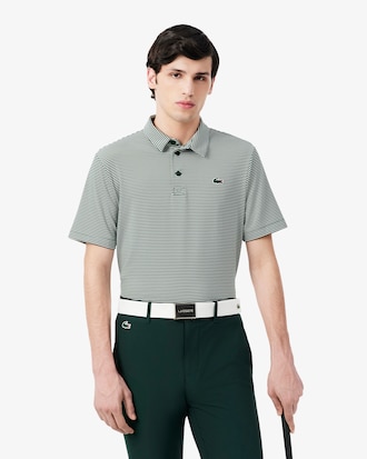 Ultra Dry Striped Golf Polo Shirt
