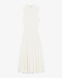 Robe c&ocirc;tel&eacute;e coton m&eacute;lang&eacute; &agrave; plis