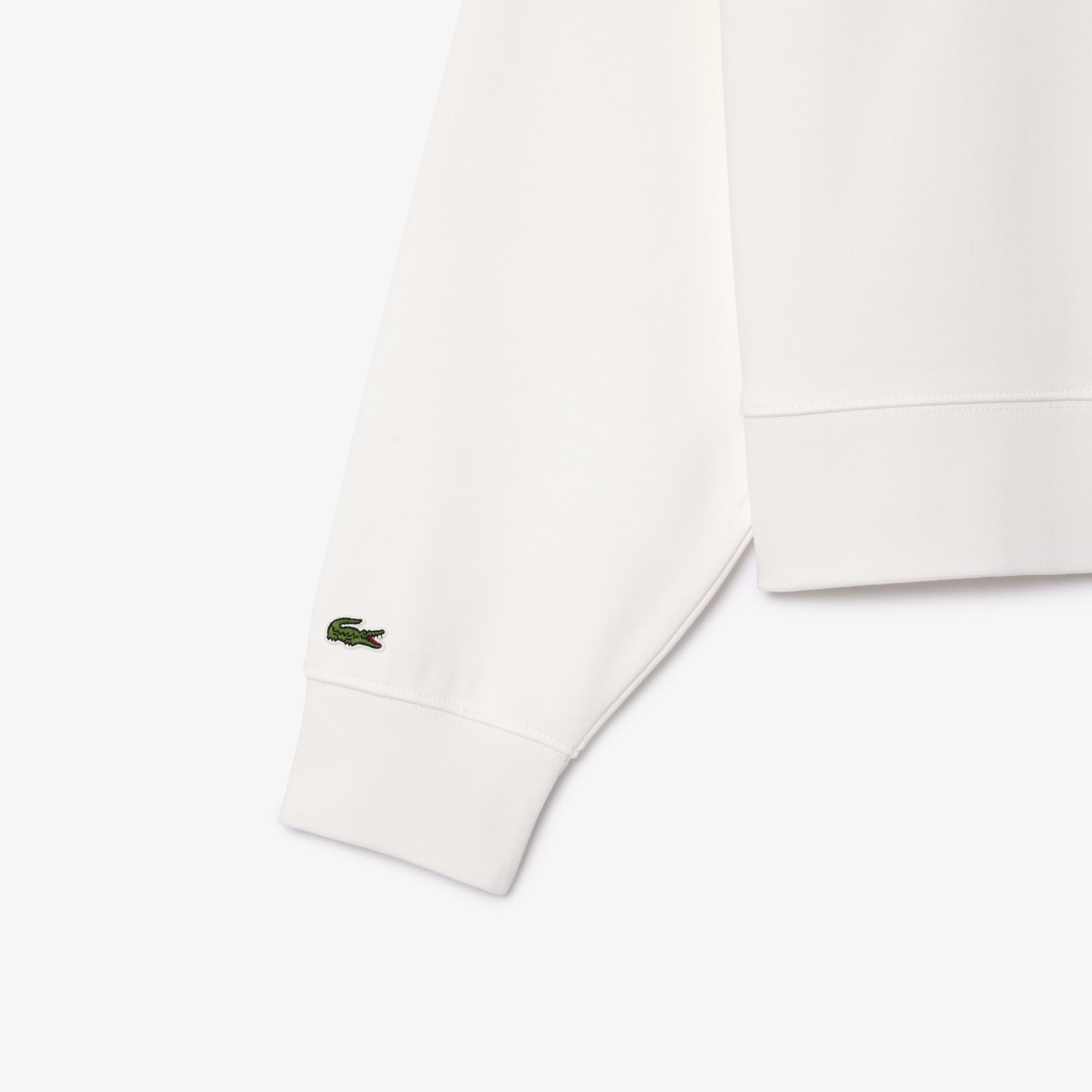 Tシャツ・カットソー LACOSTE Women Hoodies SH2741 70V White Women's Fleece Logo Hoodie - Sweaters & Sweatshirts - New In