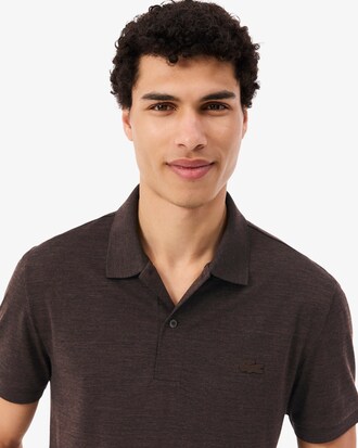 Polo de Tejido Jersey de Lana de Corte Regular