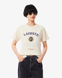 Women's Slim Fit Interlock Print T-Shirt