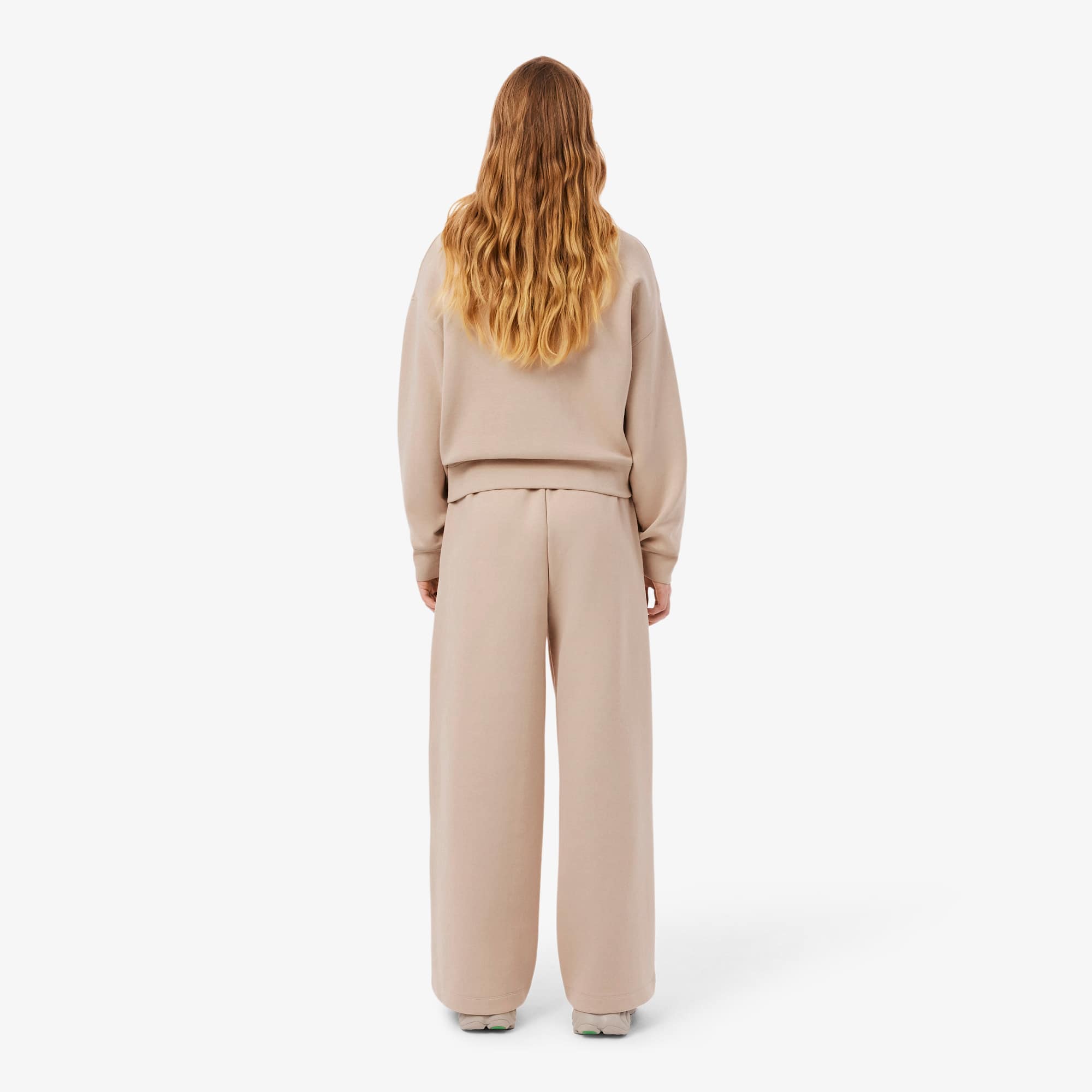 ＜MAISON EUREKA＞ SWEAT BEIGE Wide Fit Jersey Sweatpants - Pants & Leggings - New In 2026 | Lacoste