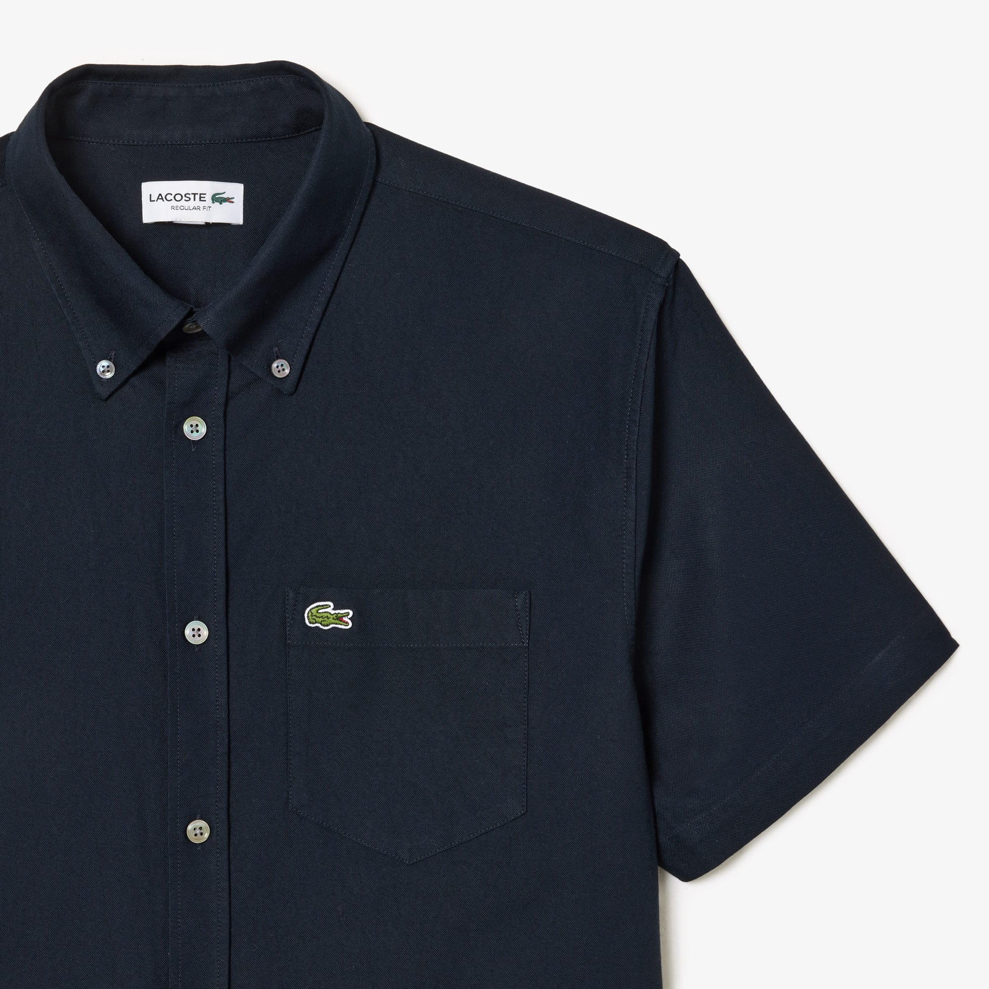 Men's Regular Fit Short Sleeve Oxford Shirt - Button Down