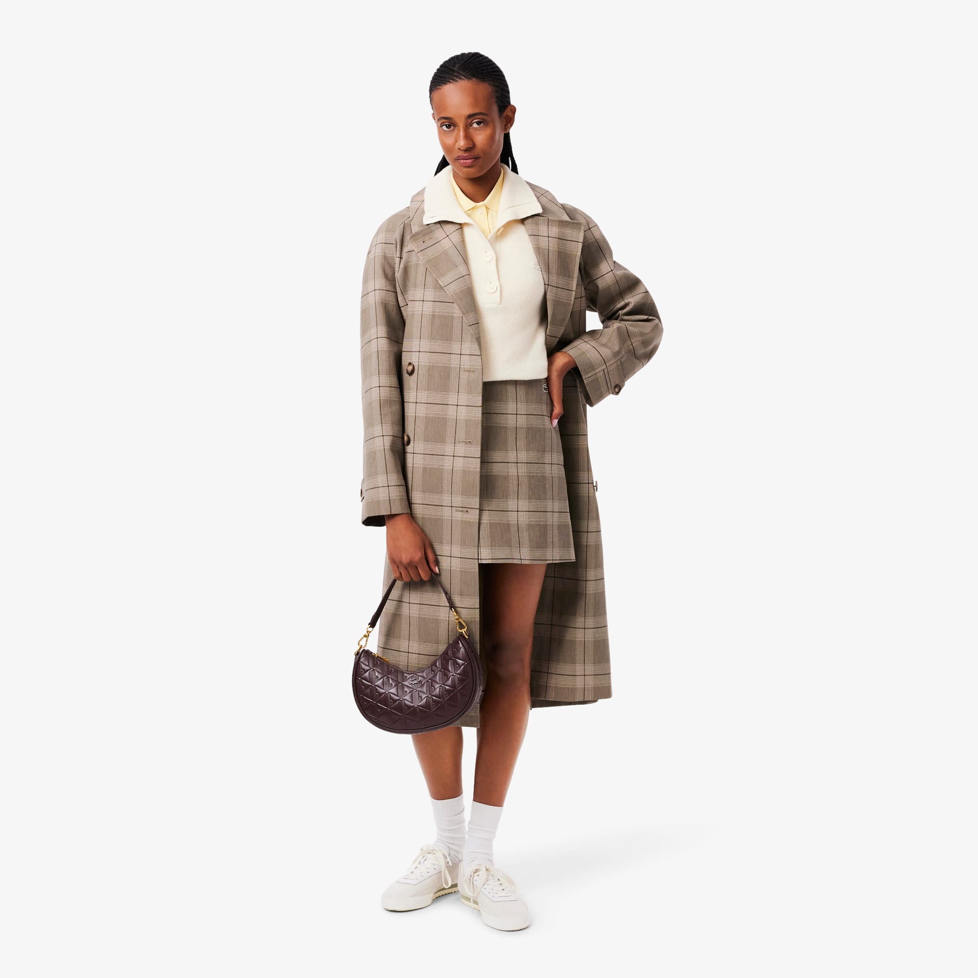 Women's Maheki Embossed Leather Half Moon Bag - Bags - New