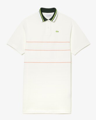 Robe polo femme Lacoste fabriqu&eacute;e en France en coton biologique
