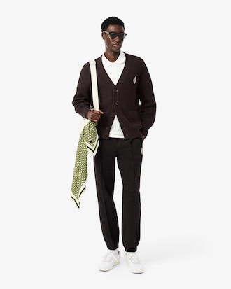 Relaxed Fit Ribbed Cotton Cardigan