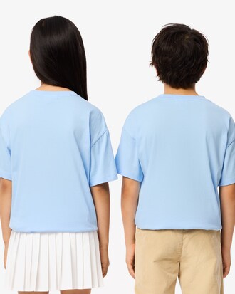 Kids' Crocodile Print Cotton T-Shirt