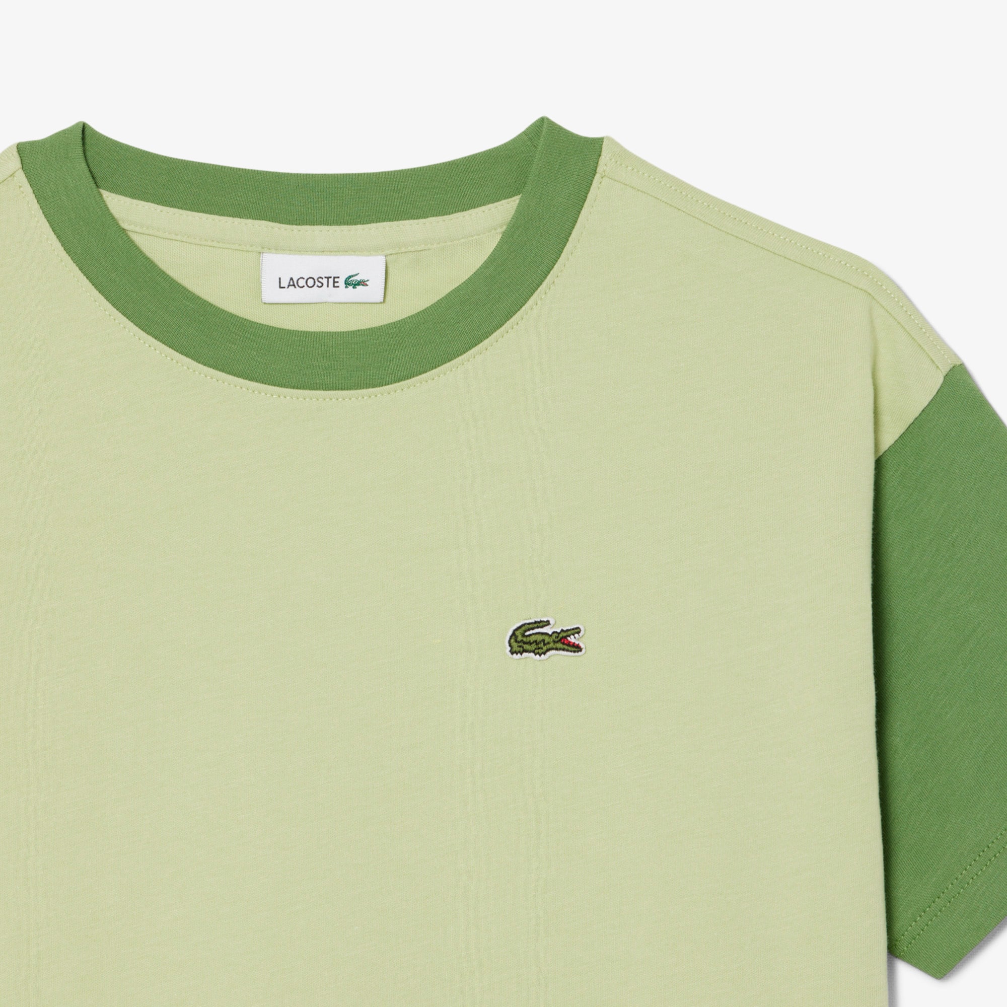 Contrast Trim Cotton T-Shirt - T-Shirts & Tops - New In 2026 | Lacoste