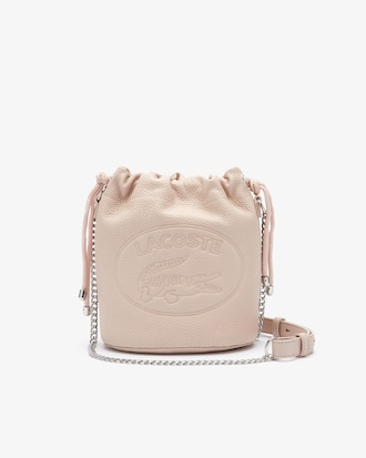 Croco Crew Leather Bucket Bag