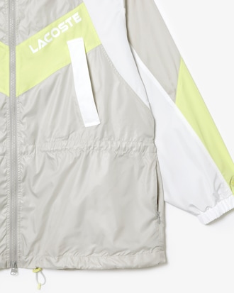 Women's Oversized Adjustable Waiste Colorblock Jacket