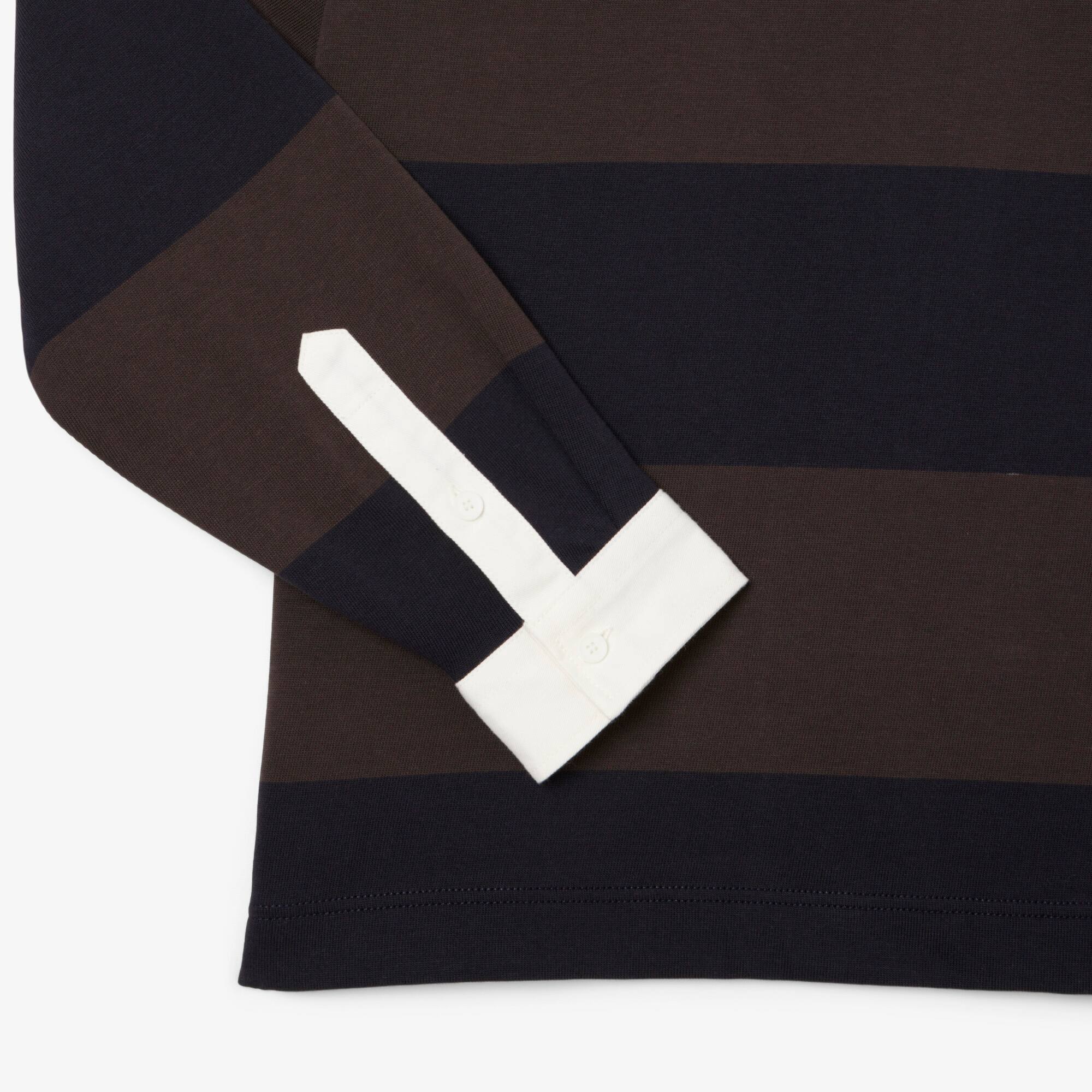 Men's Relaxed Fit Striped Rugby Polo - Polo Shirts - New In 2025