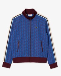 Women's High-Neck Zipped Jacquard Monogram Sweatshirt