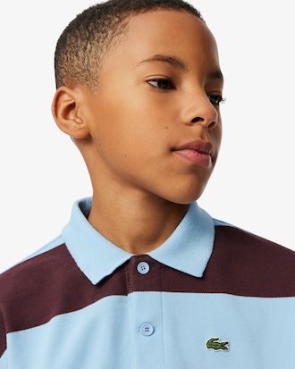 Kids' Striped Cotton Polo