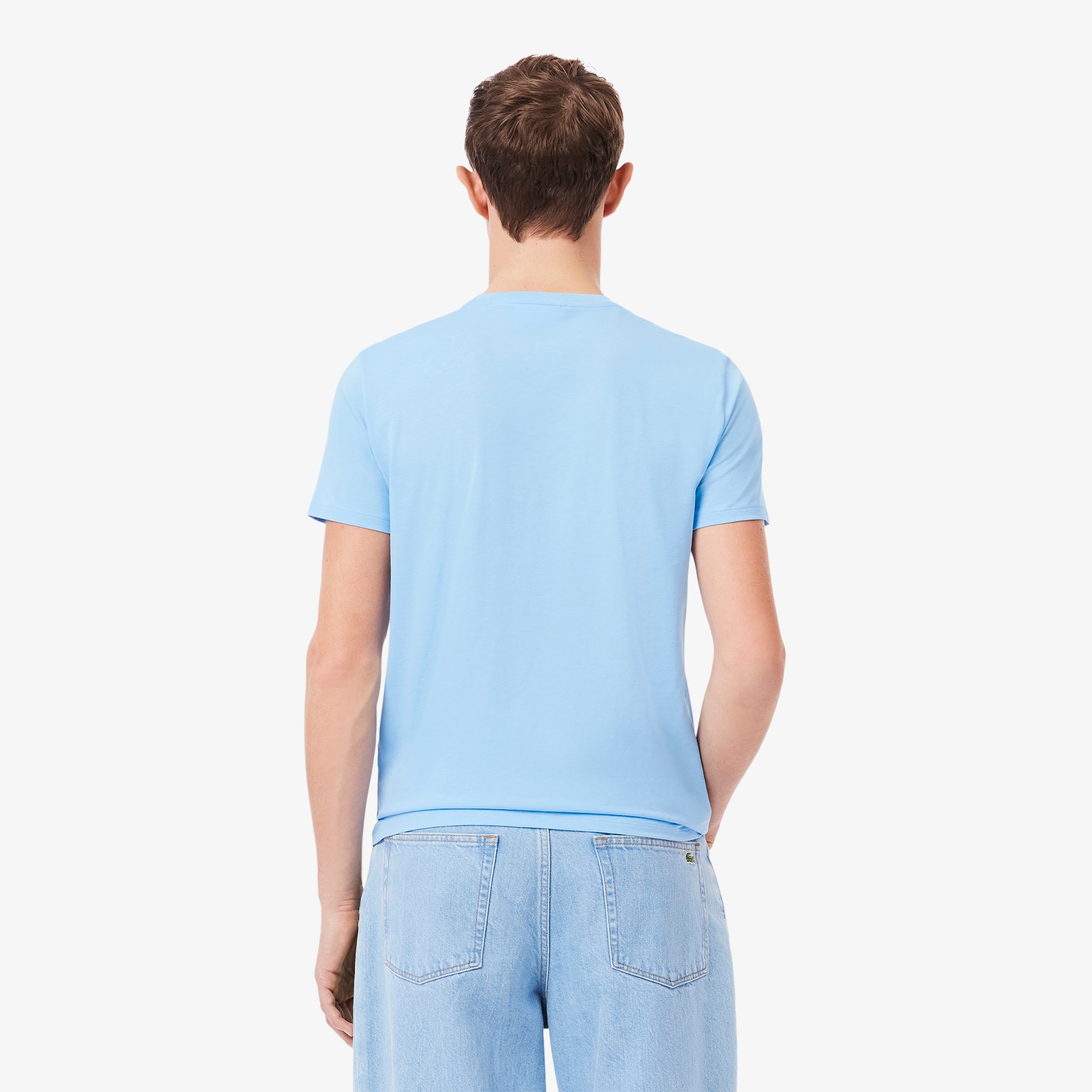 Tシャツ・カットソー LACOSTE Men T Shirts TH6709 1 White Lacosteアウトレット：Tシャツ メンズ - ホワイト | GIGLIO.COM
