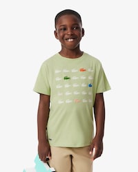 Crocodile Print Cotton T-Shirt