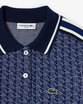 Vestido de corte slim en jacquard con monograma