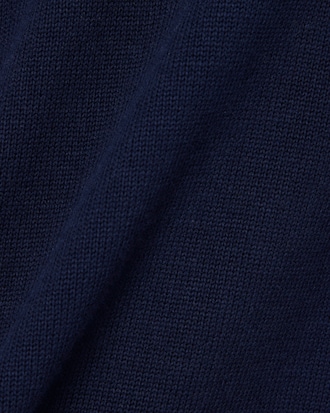 Zipped High Neck Cotton Sweater