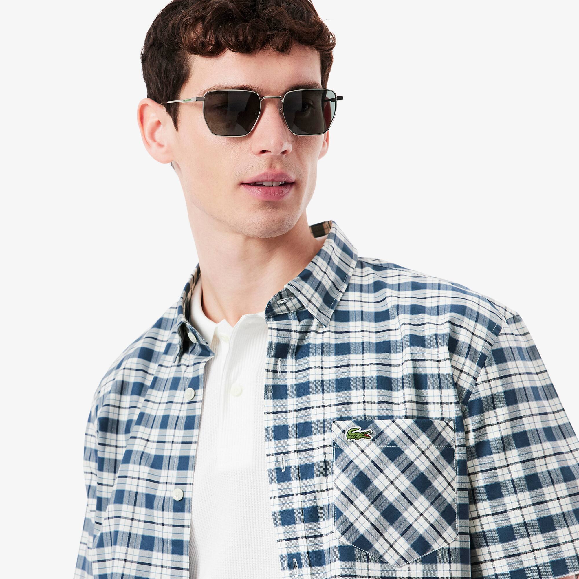 Men's Regular Fit Stretch Plaid Shirt - Button Down Shirts - New