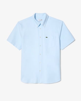 Camisa Oxford de manga corta y corte regular para hombre