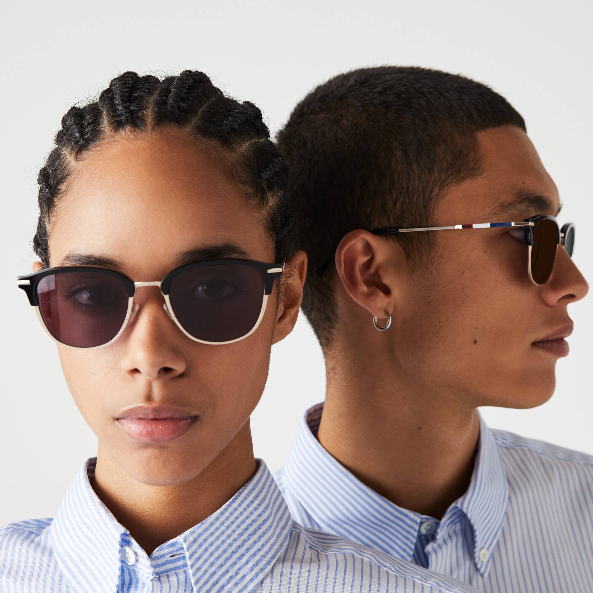 Oval Metal Novak Djokovic Collection Sunglasses - Lacoste x  display picture 3