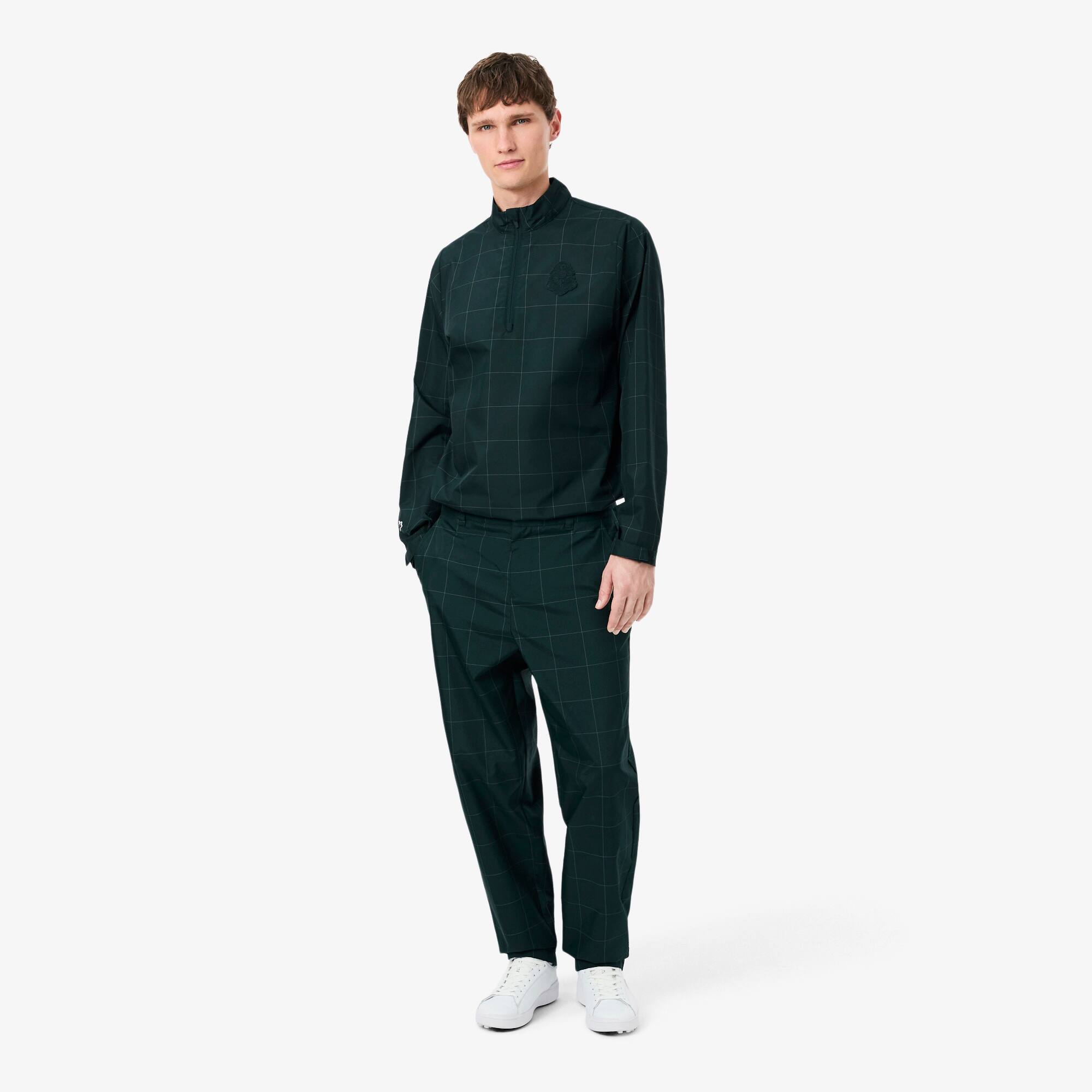 Water-Repellent Plaid Golf Pants