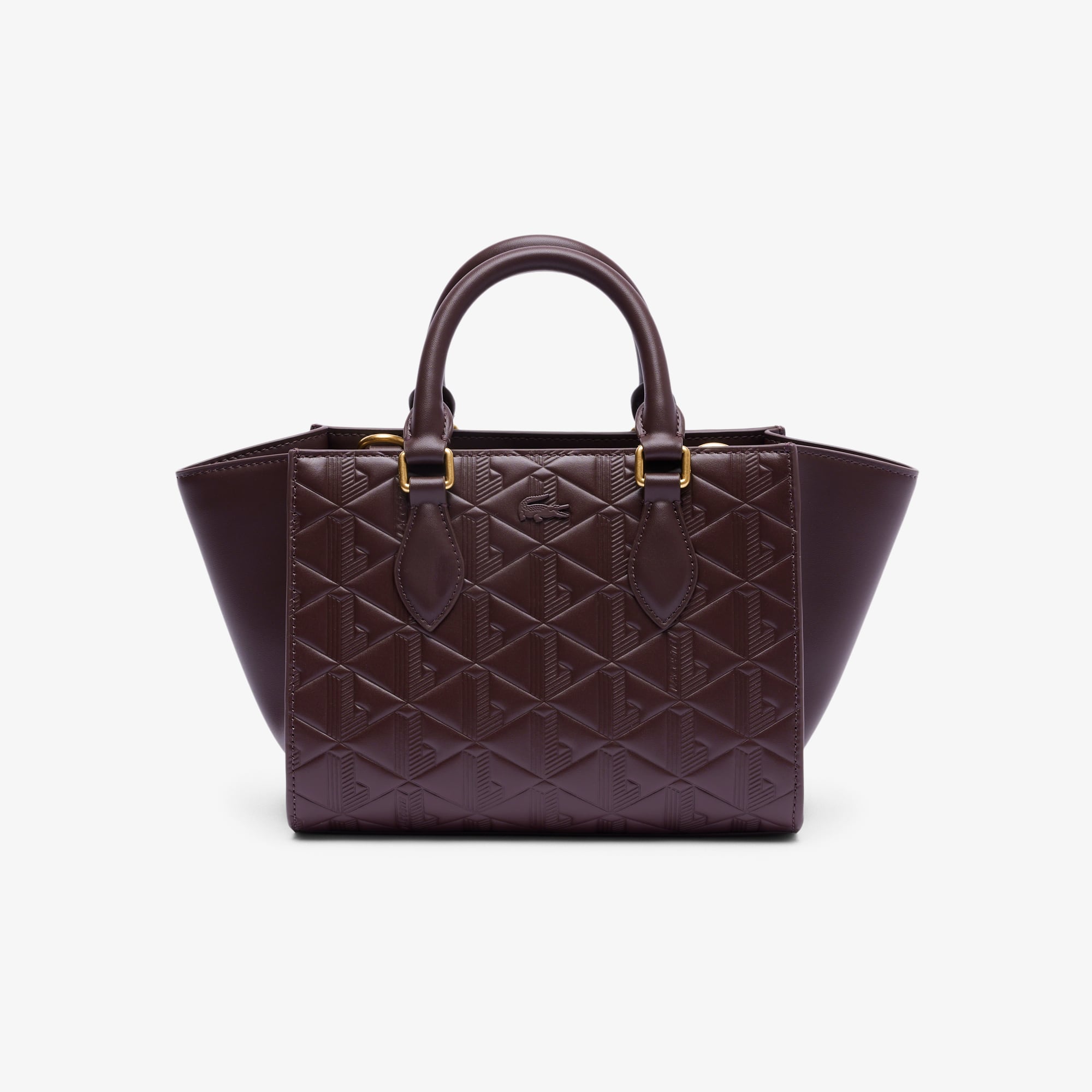 Lacoste Small Maheki Monogram Tote - One Size In Brown