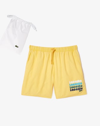 Men's Washed Effect Swim Trunks
