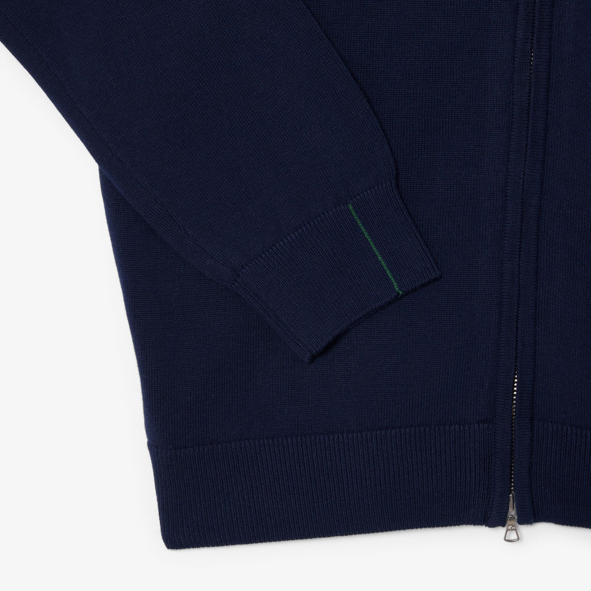 Men's Zip-Up High-Neck Cotton Sweater - Sweaters & Sweatshirts