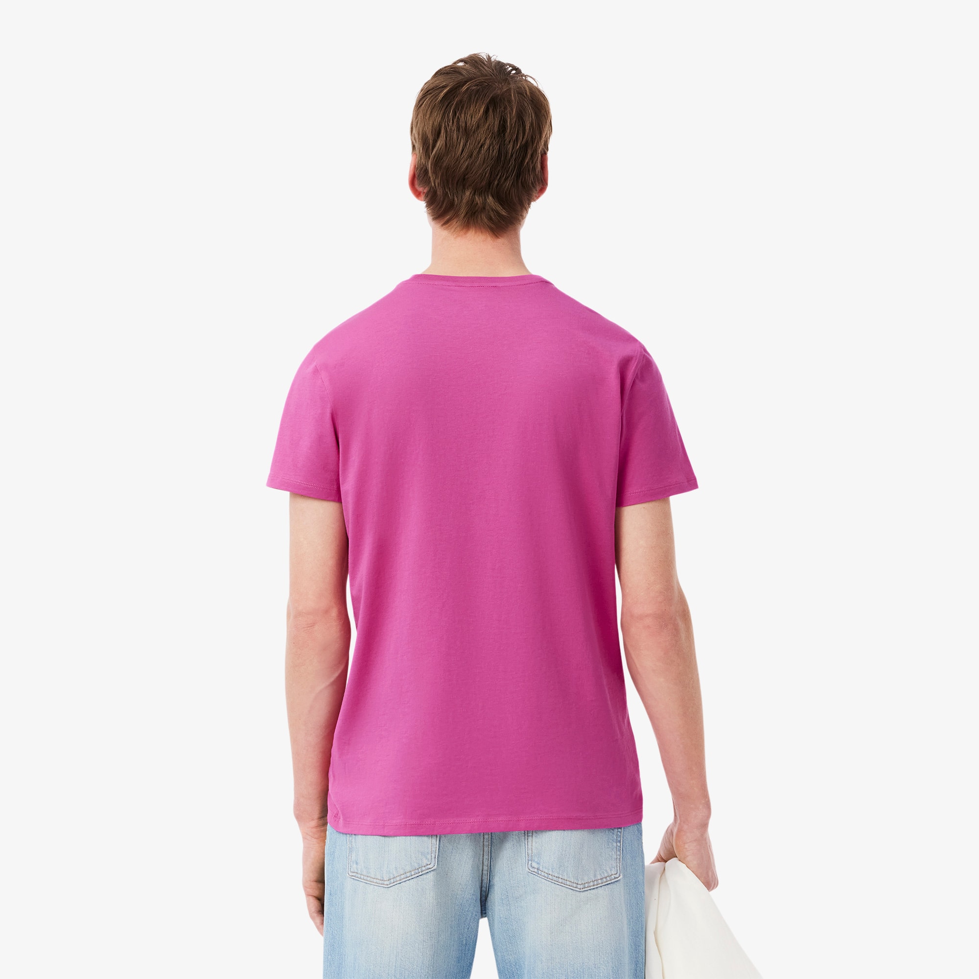Tシャツ・カットソー LACOSTE Men T-shirt Fuchsia TH6709 I1L Tシャツ・カットソー LACOSTE Men T-shirt Fuchsia TH6709 I1L