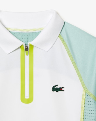 Polo gar&ccedil;on Lacoste Tennis en polyester recycl&eacute; ultra-dry