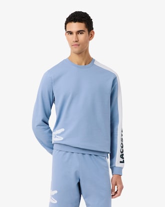 Men's Printed Fleece Lounge Sweatshirt