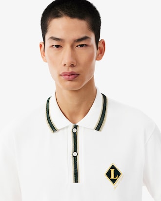 Classic Fit French Made Badge Accent Polo Shirt