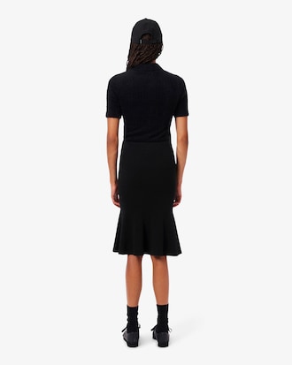Women's 3D Ribbed Midi Skirt