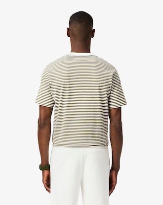Playera De Algod&oacute;n Grueso A Rayas Para Hombre