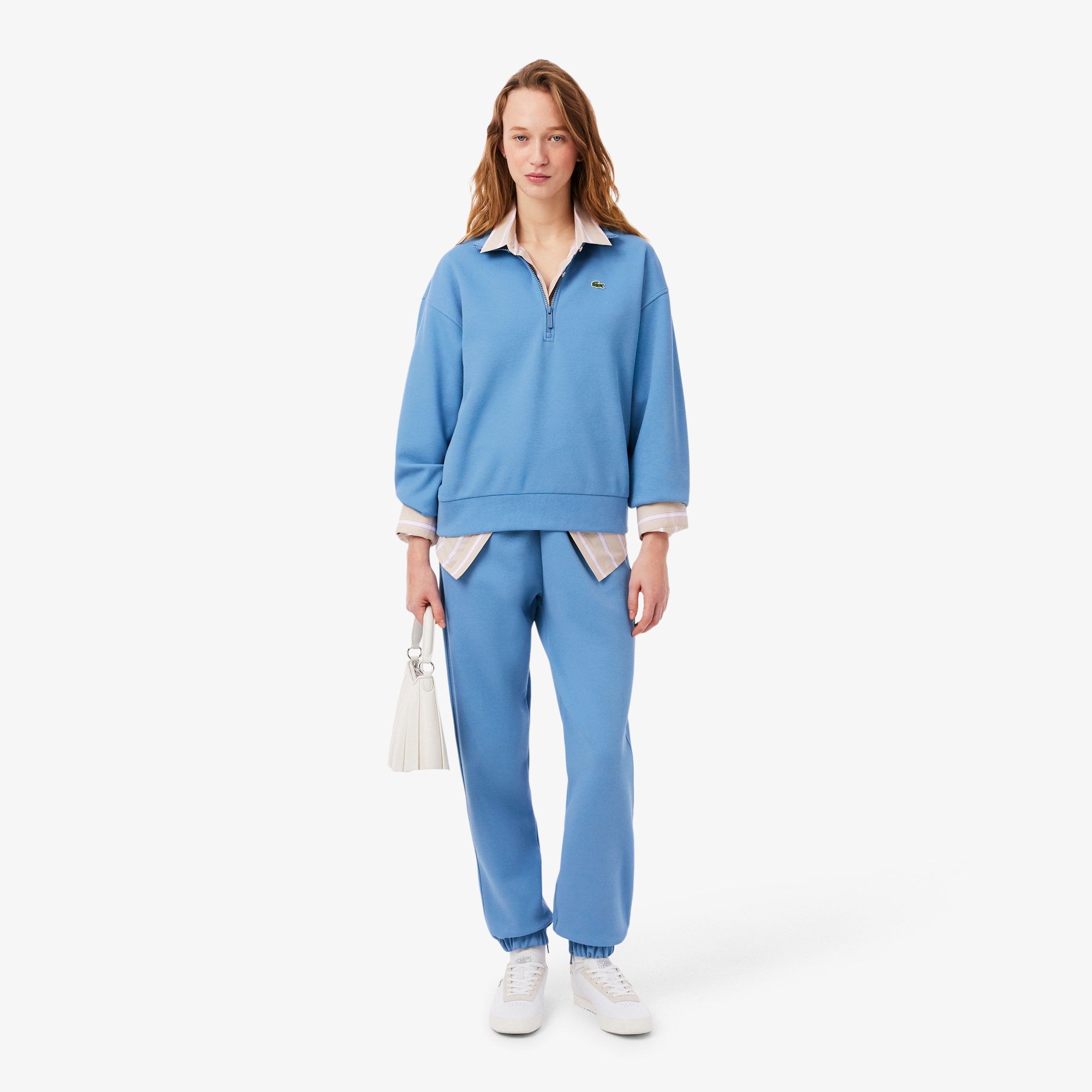 Lacoste Women's Piqué Sweatpants - 40 In Blue